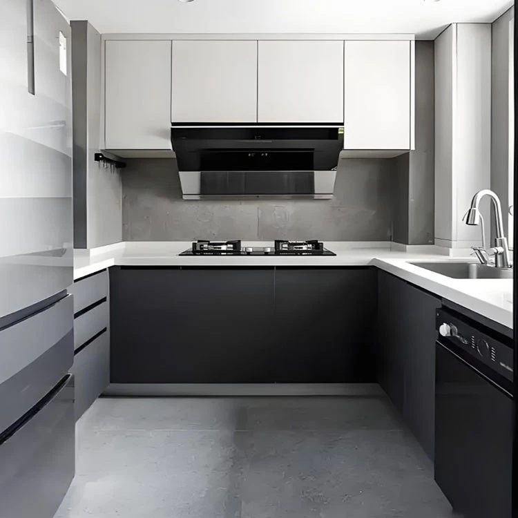 Simple Stainless Steel Kitchen Cabinets